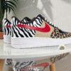 Custom Animal Print Sneakers | Hand-Painted Zebra and Leopard Design - Image 6