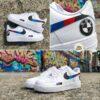Custom BMW Air Force 1 Sneakers: Hand-Painted Luxury Car AF1 Shoes - Image 5