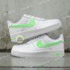Custom Air Force 1 Abstract Line Art Swoosh, Hand Painted White AF1 Sneakers - Image 4