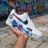 Personalized BMW Splatter Air Force 1 Sneakers: Hand-Painted Luxury Car AF1 Shoes - Image 5