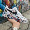 Personalized BMW Splatter Air Force 1 Sneakers: Hand-Painted Luxury Car AF1 Shoes - Image 7