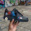 Personalized BMW Drip Splatter Air Force 1 Sneakers: Hand Painted BMW AF1 Shoes - Image 5