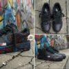 Hand Painted BMW Splatter Air Force 1 Sneakers: Personalized BMW Black AF1 Shoes - Image 3