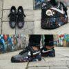 Custom BMW Splatter Air Force 1 Sneakers: Personalized BMW Black AF1 Shoes - Image 2
