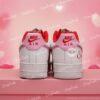 Custom Valentine Air Force 1 Sneakers, Personalized Rhinestone Swoosh - Image 4