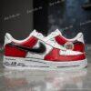 Hand-painted Atlanta Football Air Force 1, Custom Football Team AF1 Sneakers - Image 2