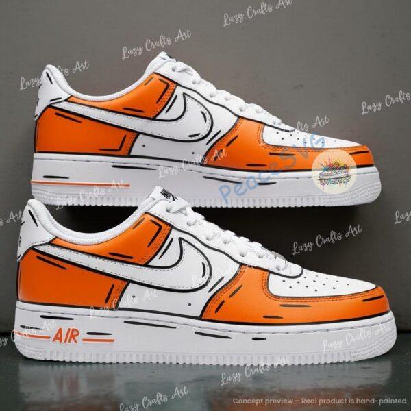 Alternative view of Custom Cincinnati Football Air Force 1, Hand-painted Football Team AF1 Sneakers