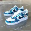 Hand-Painted Camo Air Force 1 Sneakers, Custom AF1 Shoes - Image 3