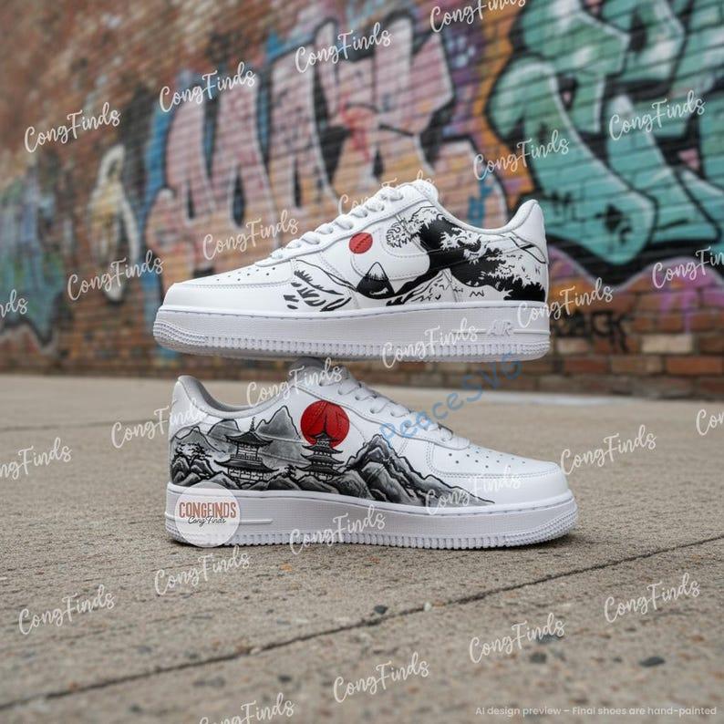 Custom Japanese Mt Fuji Air Force 1