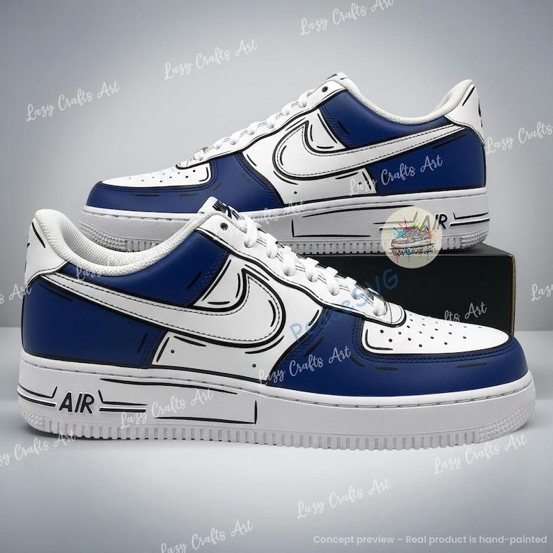 Hand-Painted Cowboys Air Force 1 Sneakers