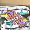 Hand-Painted Color Drip Sneakers – Custom Cartoon Art Shoes - Image 2