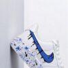 Custom Air Force 1 Blue Drip Sneakers: Hand-Painted Splatter AF1 Shoes - Image 2