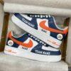 Hand-Painted Denver Football Team AF1 Sneakers: Custom Bronco Football Shoes