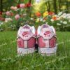 Hand Painted Valentine Air Force 1 Sneakers: Custom Comic AF1 Shoes - Image 4