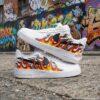 Hand-Painted Flame Air Force 1 Sneakers– Custom Fire Swoosh AF1 Shoes