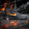 Hand-Painted Fire & Smoke Air Force 1 — Custom Flame AF1 Shoes - Image 4