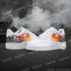 Hand-Painted Flame AF1 Shoes | Custom Fire & Smoke Air Force 1 - Image 3