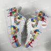 Hand-Painted Autism Awareness Air Force 1 For Kids: Rainbow Drip Sneakers - Image 13