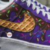 Custom Hand-Painted Ice Cream Drip Air Force 1 Sneakers - Image 4