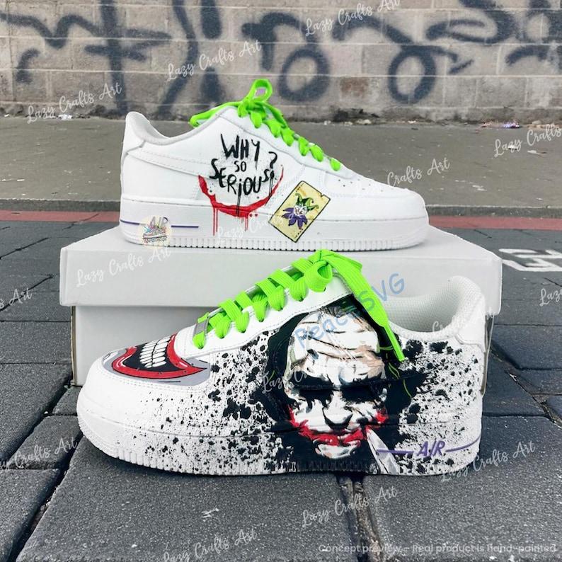 Custom Why So Serious Graffiti AF1 Sneakers