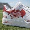 Personalized Arrowhead Stadium Football Air Force 1 – Hand-Painted Custom Name AF1 Shoes - Image 3