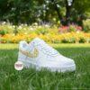 Custom Mini Sunflower Air Force 1 Shoes, Hand Painted Yellow Floral Sneakers, Sunflower AF1 - Image 4