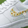 Custom Mini Sunflower Air Force 1 Shoes, Hand Painted Yellow Floral Sneakers, Sunflower AF1 - Image 6
