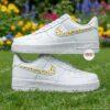 Custom Mini Sunflower Air Force 1 Shoes, Hand Painted Yellow Floral Sneakers, Sunflower AF1