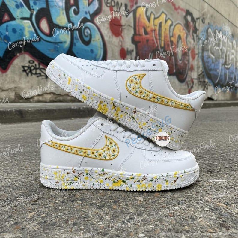 Custom Sunflower Air Force 1