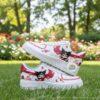 Custom Valentine Air Force 1 Shoes, Cartoon Love Sneakers, Red Heart Hand Painted Shoes - Image 3