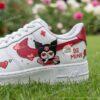 Custom Valentine Air Force 1 Shoes, Cartoon Love Sneakers, Red Heart Hand Painted Shoes - Image 4