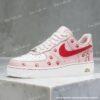 Custom Pink Paw Print Air Force 1 – Hand-Painted Cartoon AF1 Sneakers