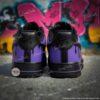 Hand-Painted Black Purple Drip AF1 Sneakers, Custom Air Force 1 Shoes - Image 4