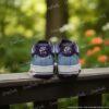 Custom Blue Purple Drip Air Force 1 | Hand-Painted Drip Art AF1 Sneakers - Image 4