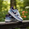 Custom Blue Purple Drip Air Force 1 | Hand-Painted Drip Art AF1 Sneakers - Image 2