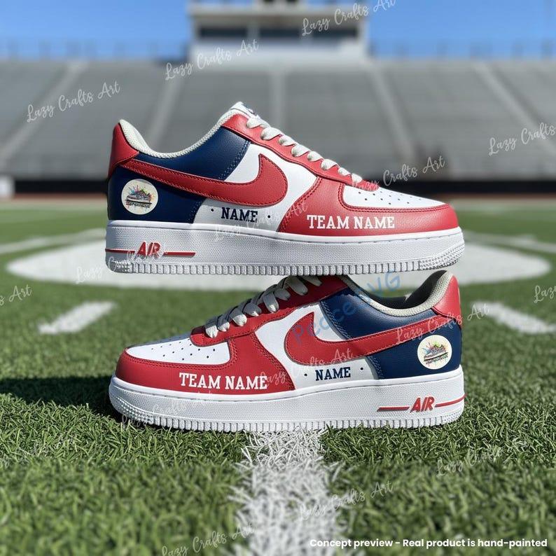 Hand-Painted Atlanta Football Air Force 1