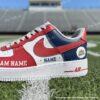 Hand-Painted Atlanta Football Air Force 1, Custom Falcon Sneakers - Image 3