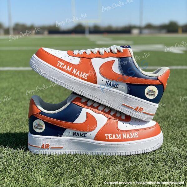 Hand-Painted Chicago Football AF1 Sneakers, Personalized Fan Shoes