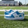 Personalized Detroit Football Air Force 1 Sneakers, Hand-Painted Lion Fan AF1
