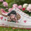 Custom Hand-Painted Chibi K-Pop Demon Hunter Air Force 1 Sneakers – Leopard Swoosh - Image 3