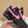 Custom Black Sneakers with Pink Drip | Hand-Painted Braided Laces - Image 4