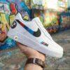 Custom BMW Air Force 1 Sneakers: Hand-Painted Luxury Car AF1 Shoes - Image 3