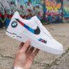 Custom BMW Air Force 1 Sneakers: Hand-Painted Luxury Car AF1 Shoes - Image 8