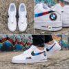 Custom BMW Air Force 1 Sneakers: Hand-Painted Luxury Car AF1 Shoes - Image 11