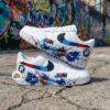 Personalized BMW Splatter Air Force 1 Sneakers: Hand-Painted Luxury Car AF1 Shoes