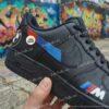 Personalized BMW Black Air Force 1 Sneakers: Custom BMW AF1 Shoes - Image 4