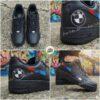 Personalized BMW Black Air Force 1 Sneakers: Custom BMW AF1 Shoes - Image 3
