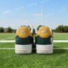 Hand-Painted Green Bay Football Air Force 1 Sneakers, Custom Packer Shoes - Image 5