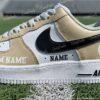 Hand-Painted Saints Football Air Force 1 Sneakers, Personalized AF1, Adult/Toddler - Image 3