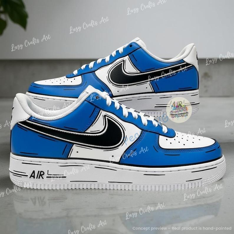 Hand-painted Panther Football Air Force 1